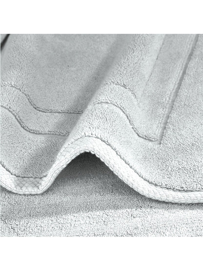 Tapis de bain Elea Nuage 50x80 cm gris en coton absorbant