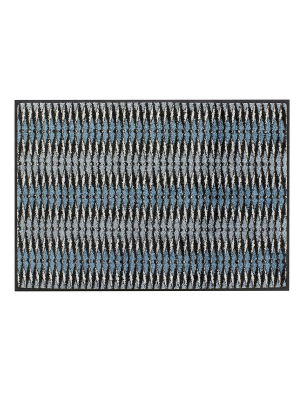 TAPIS DECOR ACCORDEON BLEU