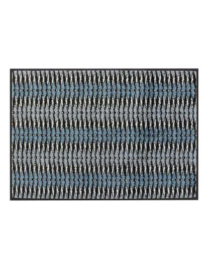 TAPIS DECOR ACCORDEON BLEU