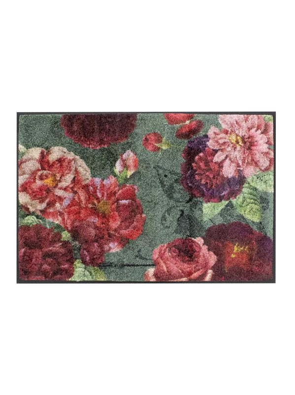 TAPIS DECOR BOUQUET FLORAL MULTICOLORE