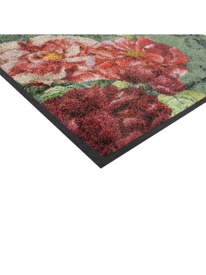 TAPIS DECOR BOUQUET FLORAL MULTICOLORE