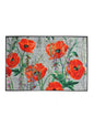 TAPIS DECOR 75x120 COQUELICOTS ROUGE
