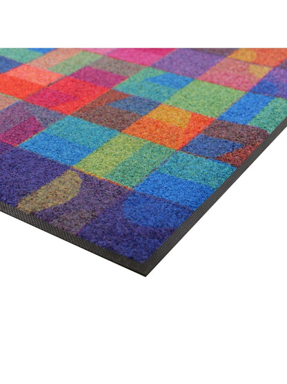 TAPIS DECOR GEO BLUE