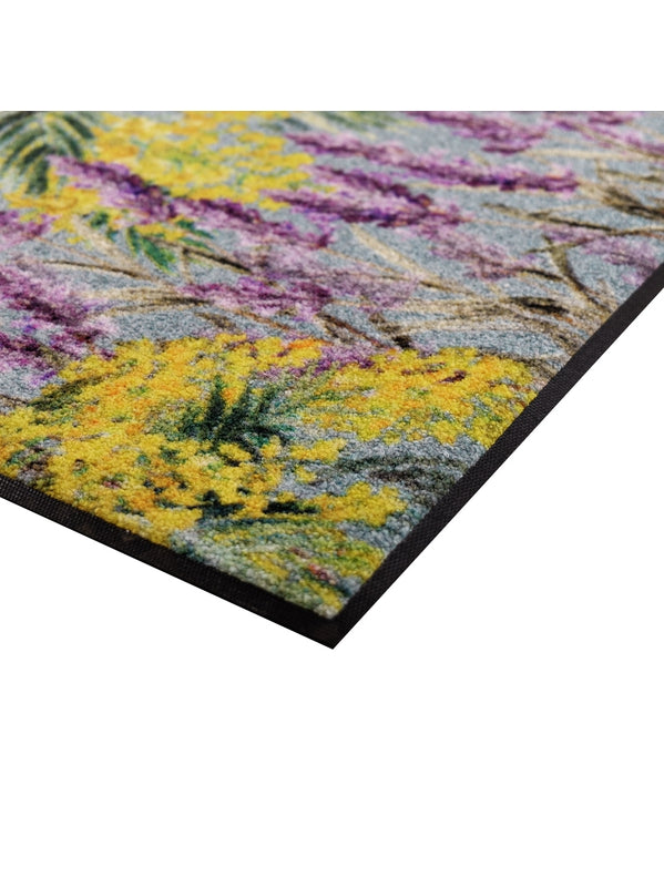 TAPIS DECOR LAVANDE ET MIMOSAS MAUVE
