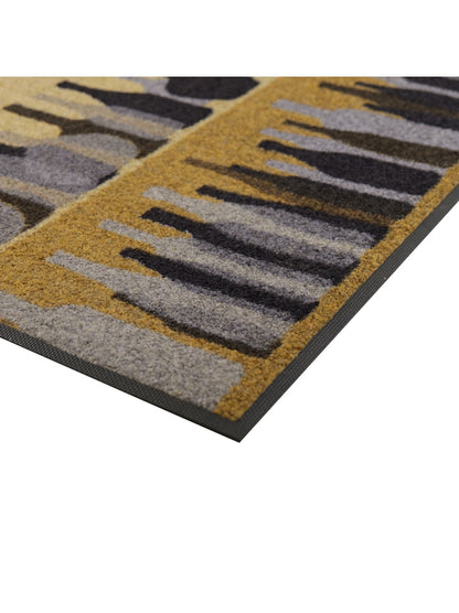 TAPIS DECOR LES BOUTEILLES OCRE