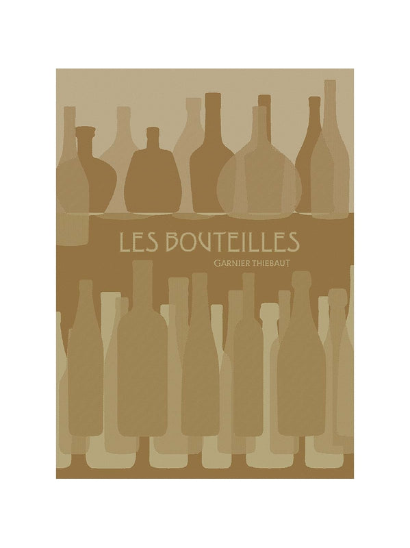 Torchon de cuisine 100% coton 50x70 cm beige Les Bouteilles Chaume