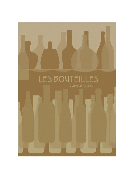 Torchon de cuisine 100% coton 50x70 cm beige Les Bouteilles Chaume