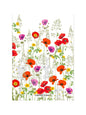 Torchon Les coquelicots violet - Garnier Thiebaut