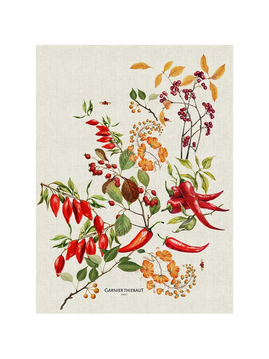 Torchon Piments doux - Garnier-Thiebaut