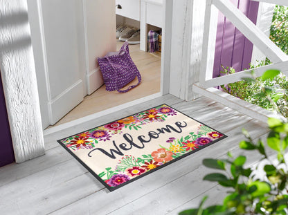 Tapis Welcome Blooming 50x75 cm - Wash+Dry