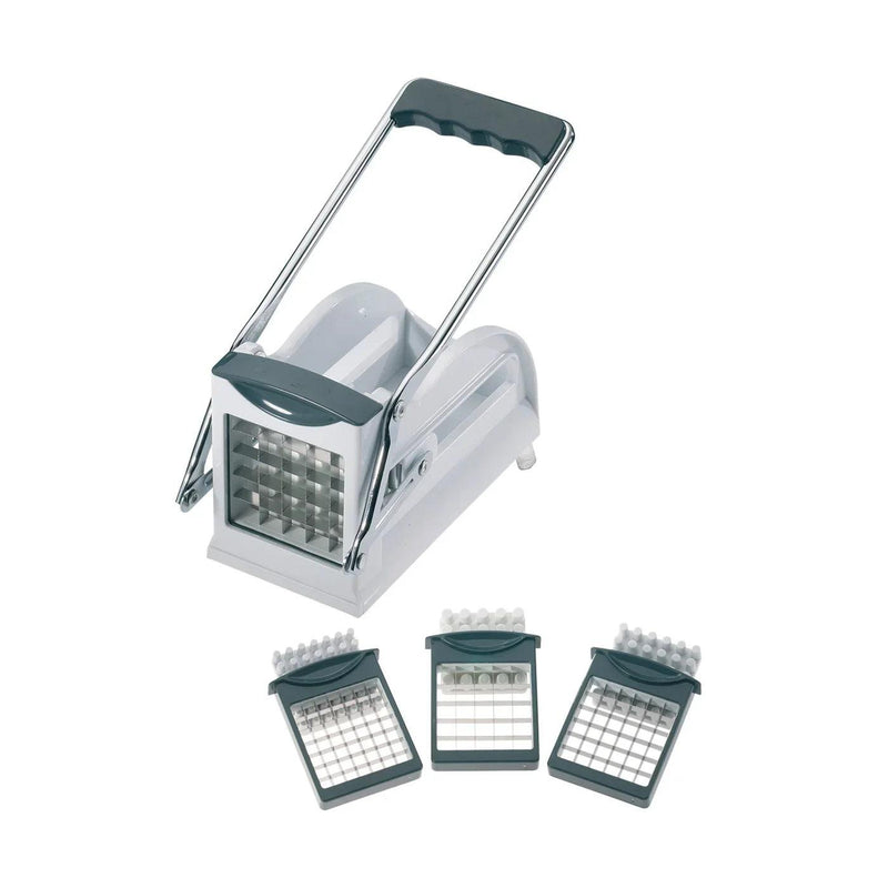 Coupe-frites ABS 3 grilles inox 8-10-12mm