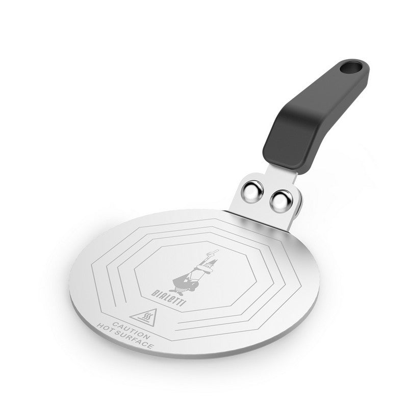 Disque adaptateur induction Bialetti de 13 cm avec poignée en bakélite