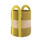 Panier Colombo en corde de coton cousue avec poignées, grand modèle multicolore
