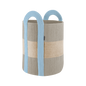 Panier Colombo en corde de coton cousue avec poignées, grand modèle gris