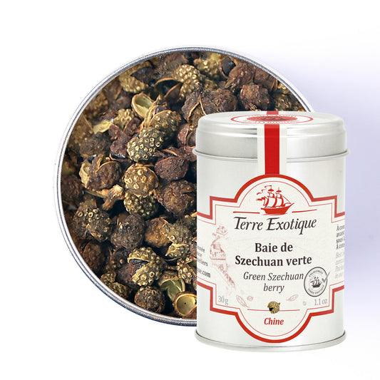 Baies de Szechuan vertes en sachet Terre Exotique