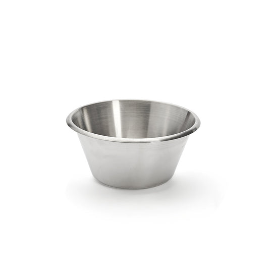 Bassine conique inox bord roulé ouvert De Buyer - Acier inoxydable, fond légèrement bombé