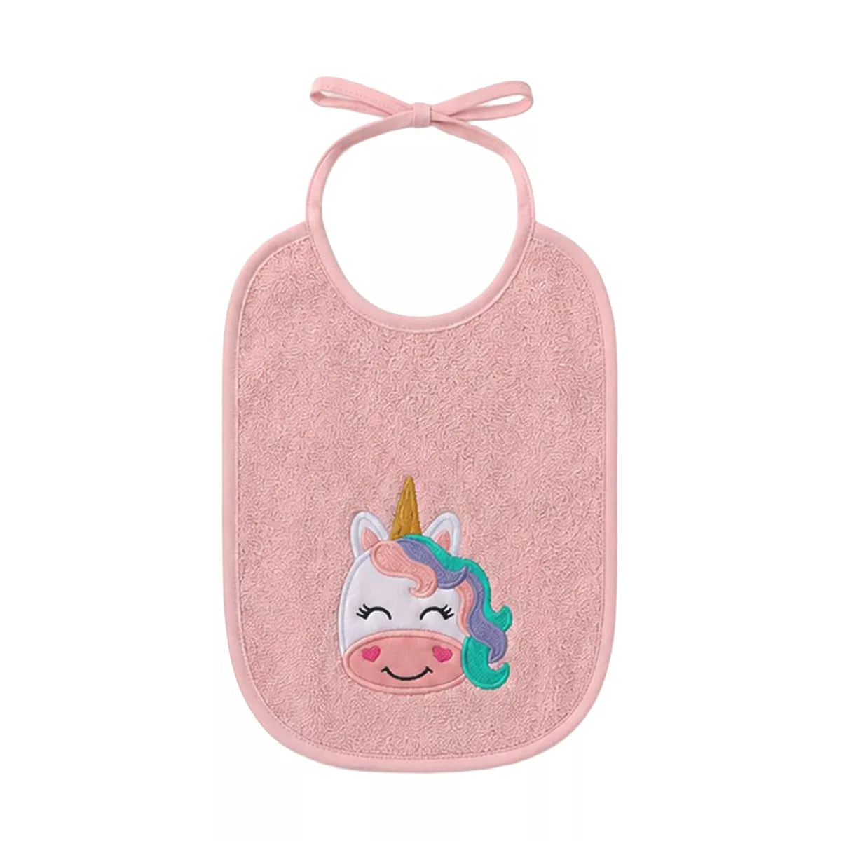 Bavoir Petite licorne rose - Garnier-Thiebaut