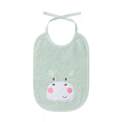 Bavoir Petit hippo vert d'eau - Garnier-Thiebaut