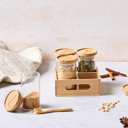 Set de 4 bocaux à épices - Stor'eat
