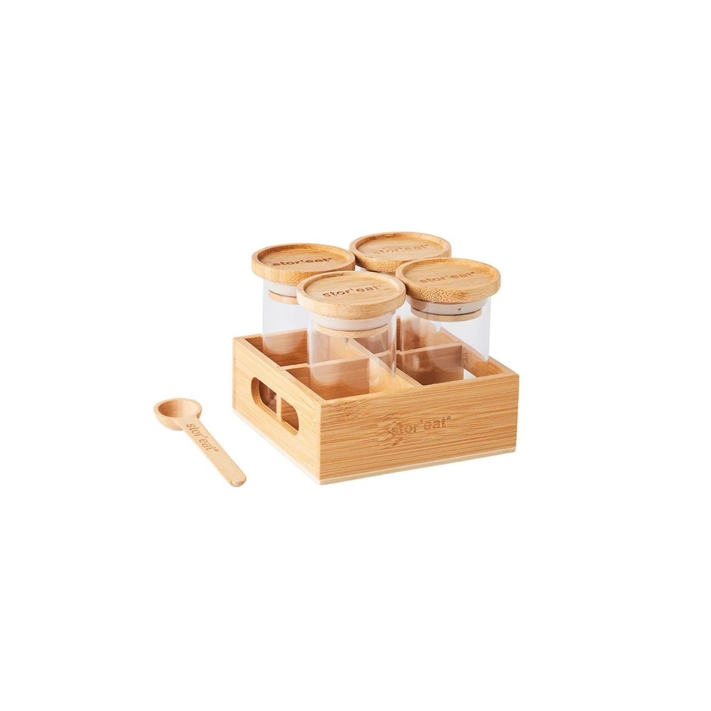 Set de 4 bocaux à épices - Stor'eat