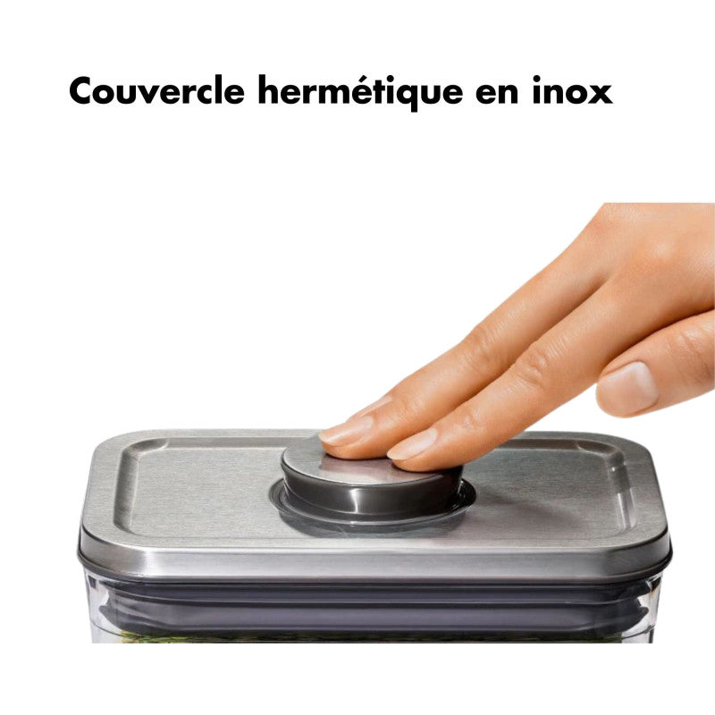 Boîte pop inox pour le café 1,6L - Oxo