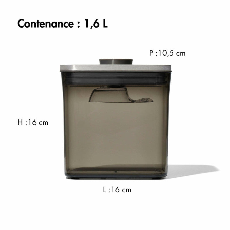 Boîte pop inox pour le café 1,6L - Oxo