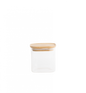 Boite en verre empilable, couvercle bambou - Pebbly