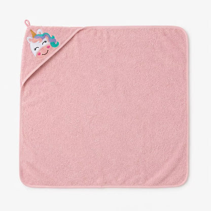 Cape de bain Petite licorne rose - Garnier-Thiebaut