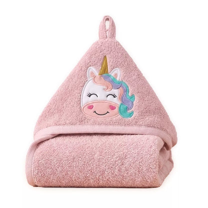 Cape de bain Petite licorne rose - Garnier-Thiebaut