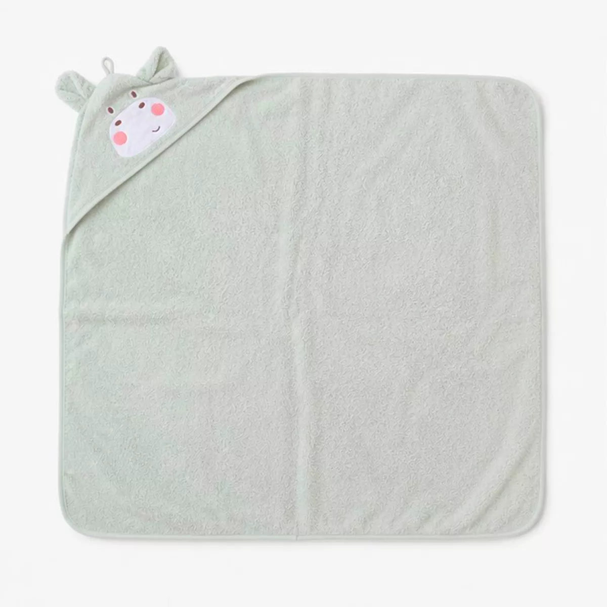 Cape de bain Petit hippo vert d'eau - Garnier-Thiebaut
