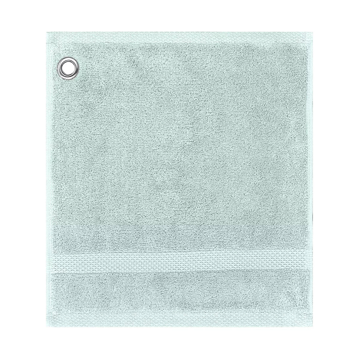 Linge de bain pur coton uni bleu Elea Glacier - Garnier-Thiebaut