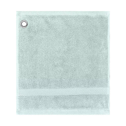 Linge de bain pur coton uni bleu Elea Glacier - Garnier-Thiebaut