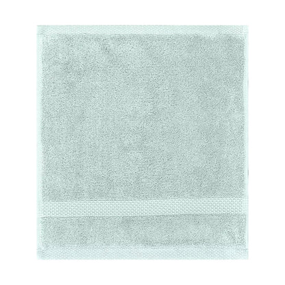 Linge de bain pur coton uni bleu Elea Glacier - Garnier-Thiebaut