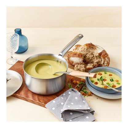 Casserole en inox Alchimy De Buyer - Inox multicouche 3-ply, intérieur inox 18/10