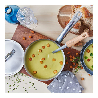 Casserole en inox Alchimy De Buyer - Inox multicouche 3-ply, intérieur inox 18/10