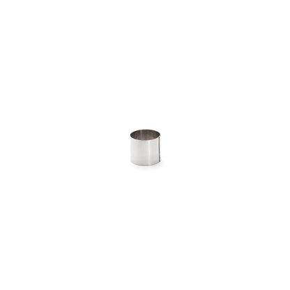 Cercle à entremets rond inox Ht 4,5 cm - De Buyer