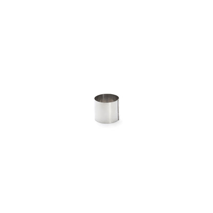 Cercle à entremets rond inox H.4,5cm De Buyer - Acier inoxydable qualité ressort, hauteur 4,5 cm
