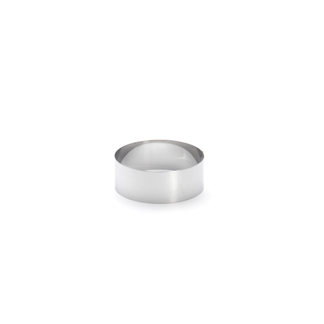 Cercle patisserie inox hauteur : 4,5 cm - De Buyer