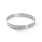 Cercle à tarte rond VALRHONA, inox perforé Ht 3,5 cm - De Buyer