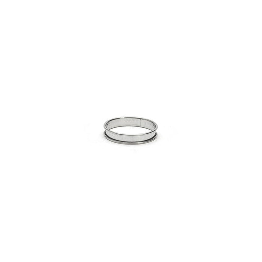 Cercle à tarte inox perforé De Buyer Ø 8 cm - inox perforé à bord roulé