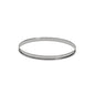 Cercle à tarte rond inox perforé bord roulé H.2cm De Buyer - Acier inoxydable qualité ressort, perforé
