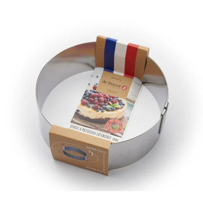 Cercle gradué extensible inox Ø18-36cm - De Buyer