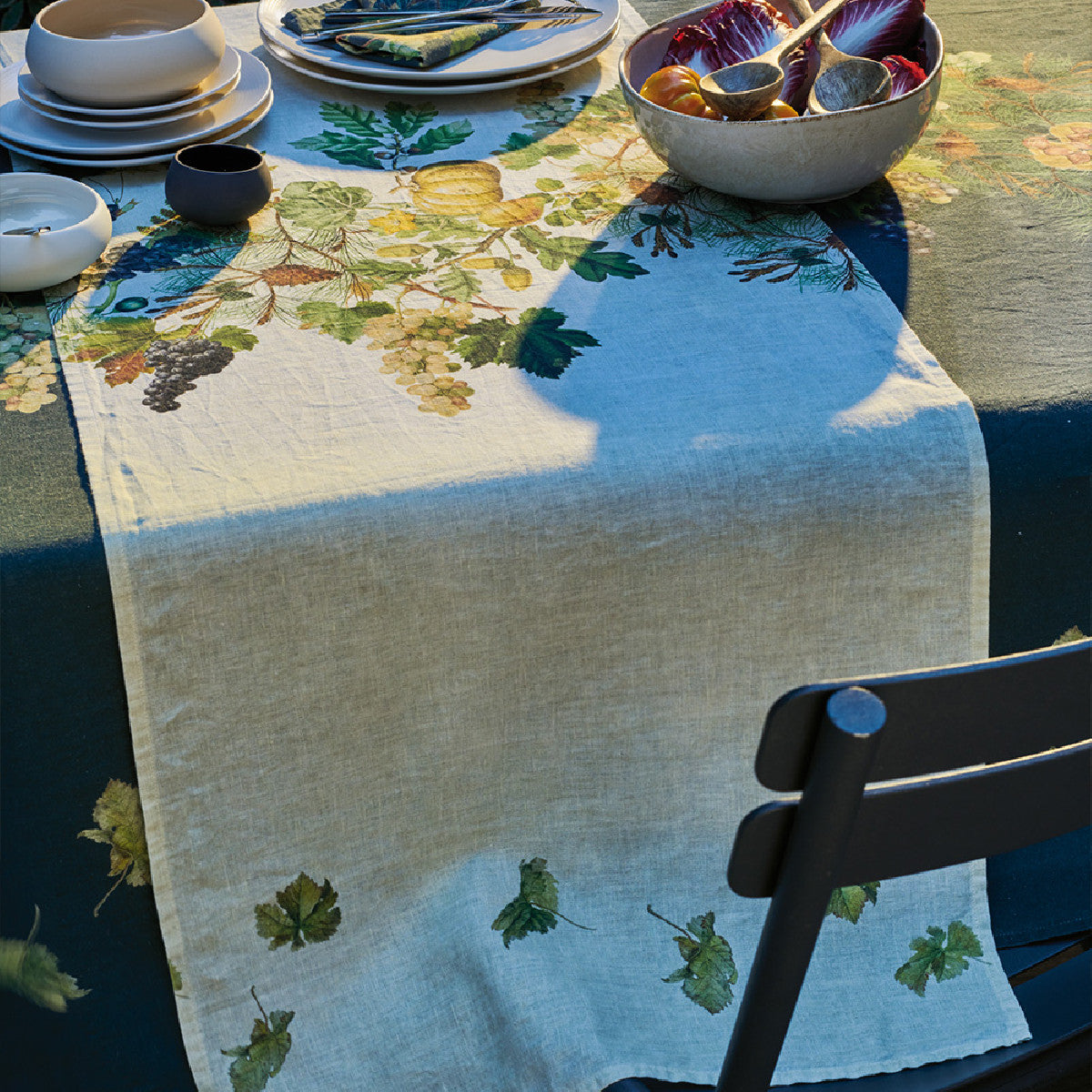 Chemin de table Mille Délices boisés naturel - Garnier-Thiebaut