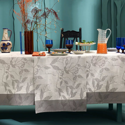 Chemin de table Mille Prunus Silver - Garnier Thiebaut