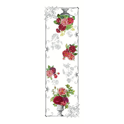 Chemin de table Banquet floral blanc - Garnier-Thiebaut
