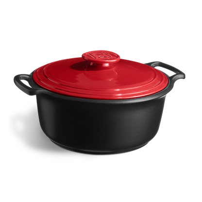 Cocotte ronde 7 L Sublime+ Emile Henry - céramique coloris Grand Cru