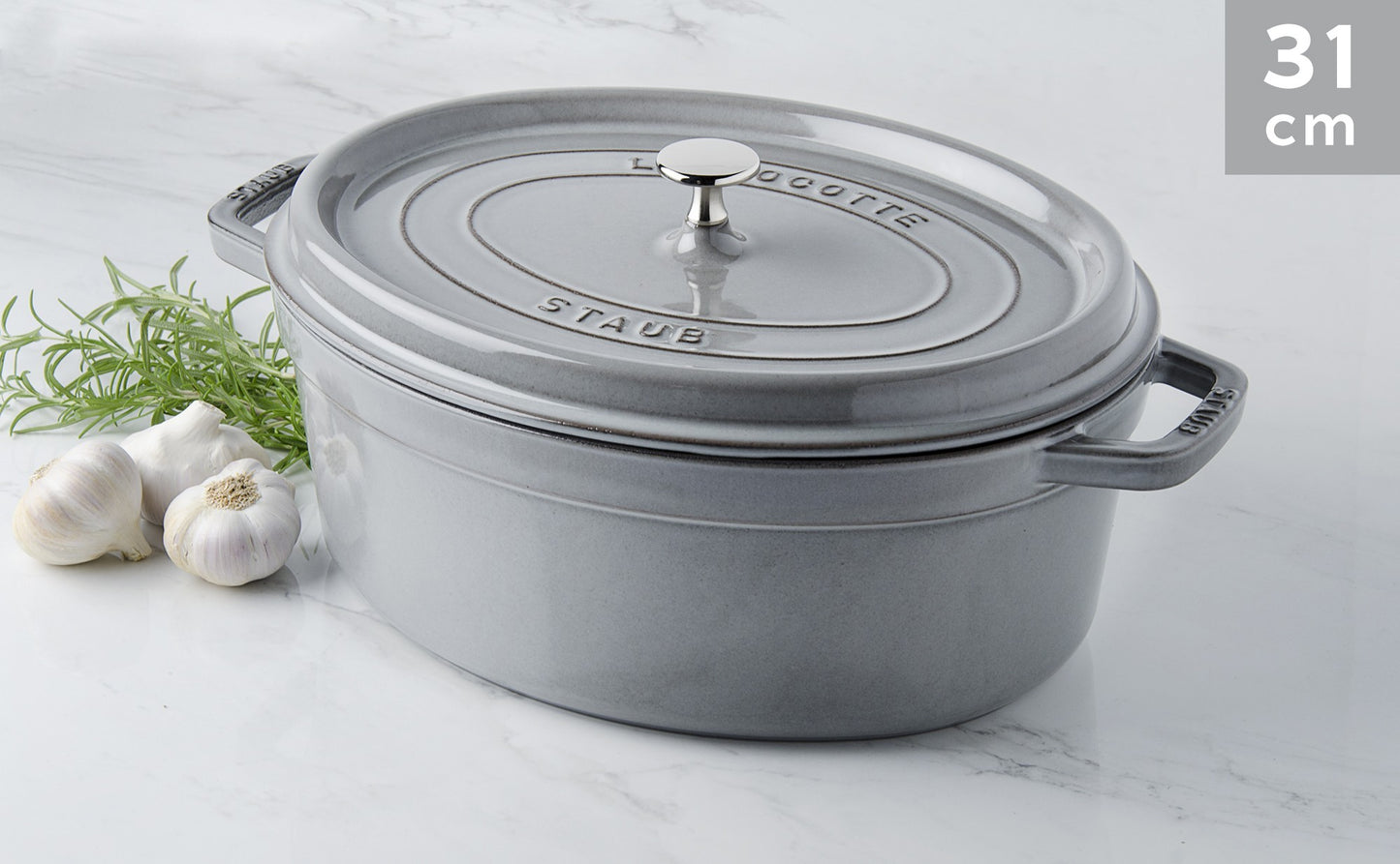 Cocotte en fonte ovale 31 cm - Staub