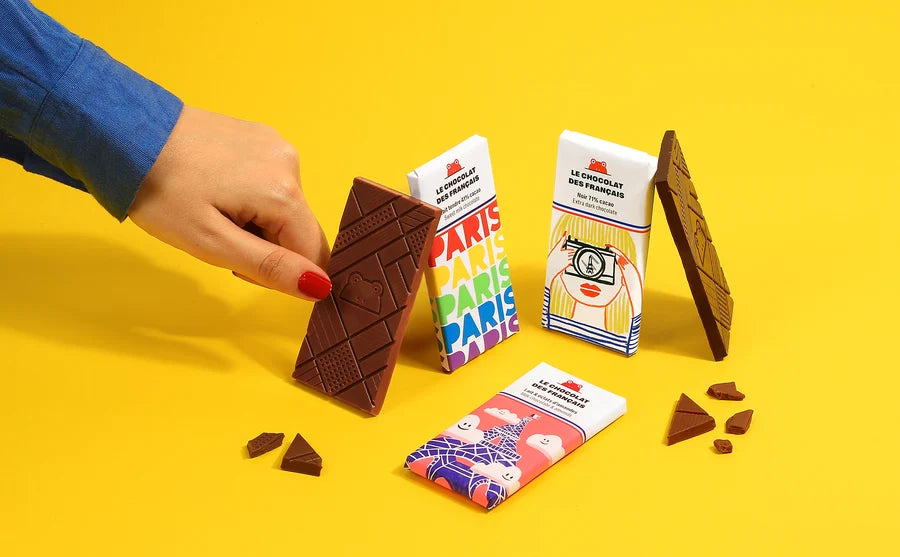 Coffret de 3 mini tablettes chocolat au lait & noir Bio - Le Chocolat des Français