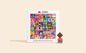 Coffret de 36 carrés de chocolat bio - Écrin illustré des symboles de Paris
