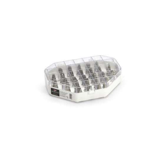 Coffret 26 douilles inox fines spéciales décor - De Buyer